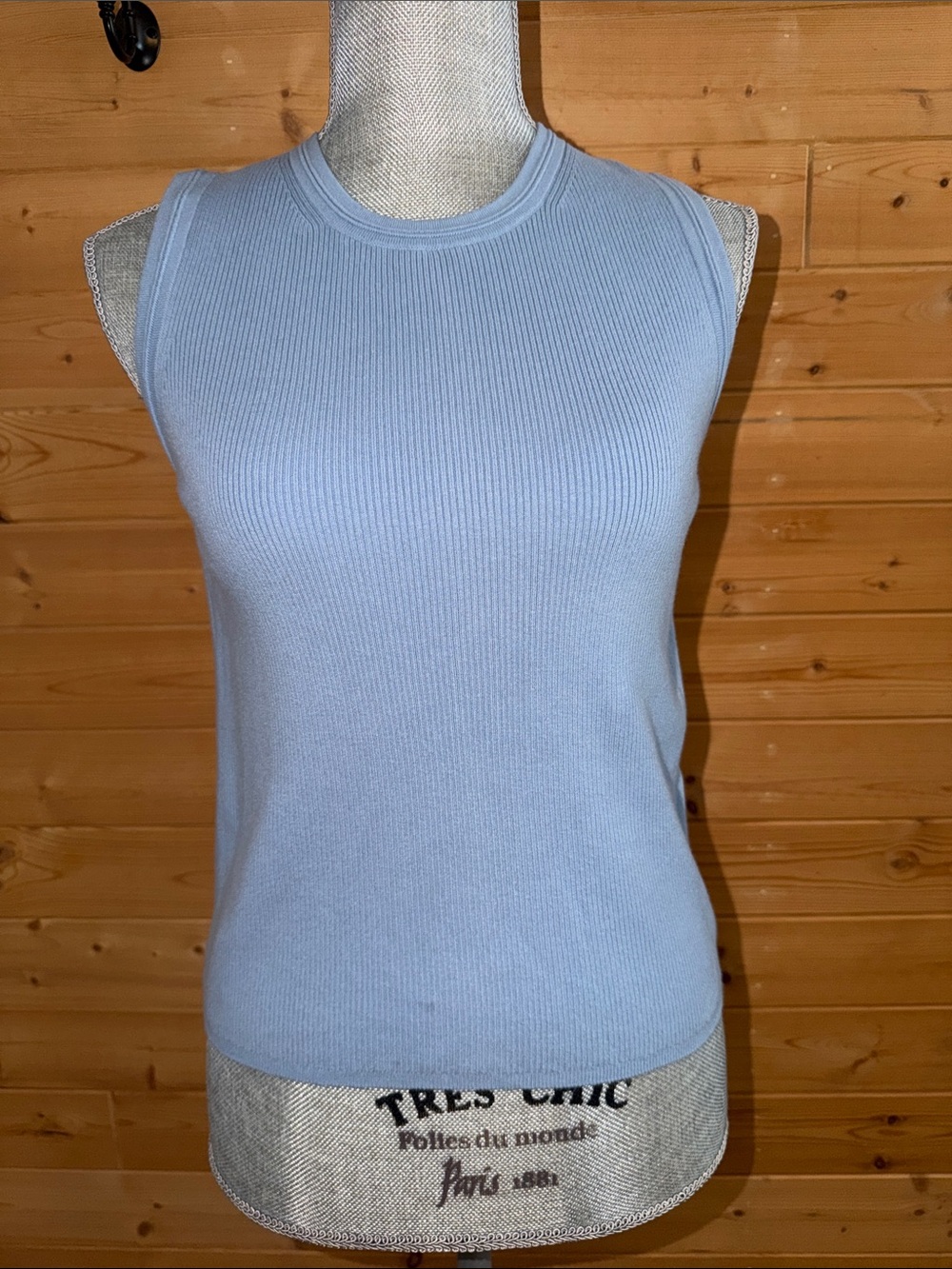 Banana Republic Sleeveless Ribbed Tank Top - Light Blue Sz s
NWOT